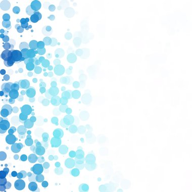 Baloncuklar Çemberi Noktaları Eşsiz Mavi Parlak Vektör Arkaplanı