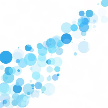 Kabarcıklar benzersiz mavi parlak vektör arka plan