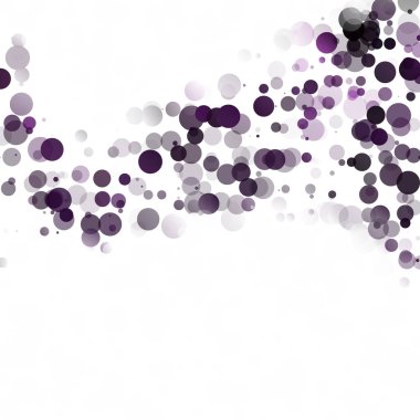 Kabarcıklar daire noktalar benzersiz mor parlak vektör arka plan