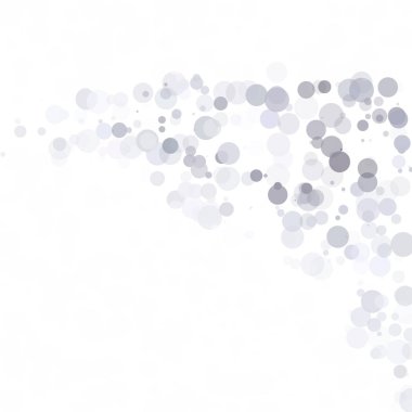 Kabarcıklar daire noktalar benzersiz gri beyaz parlak vektör arka plan