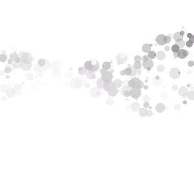 Kabarcıklar daire noktalar benzersiz gri beyaz parlak vektör arka plan