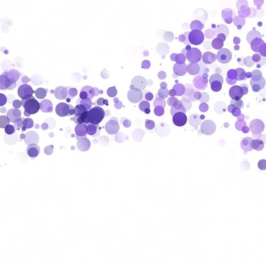 Kabarcıklar daire noktalar benzersiz mor parlak vektör arka plan
