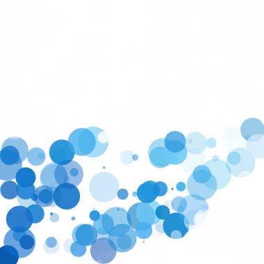 Kabarcıklar benzersiz mavi parlak vektör arka plan