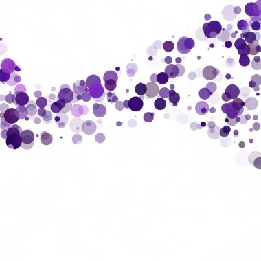 Kabarcıklar daire noktalar benzersiz mor parlak vektör arka plan