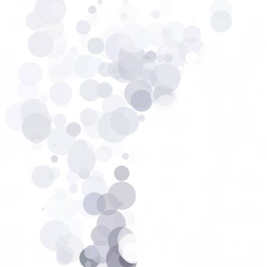 Kabarcıklar benzersiz gri beyaz parlak vektör arka plan