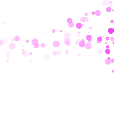 Kabarcıklar daire noktalar benzersiz pembe parlak vektör arka plan