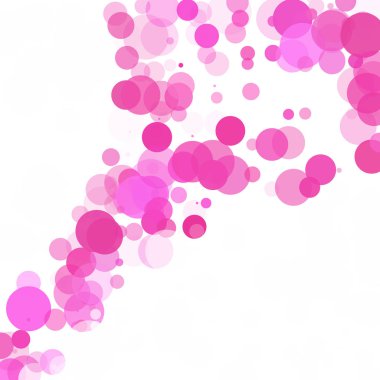 Kabarcıklar benzersiz pembe parlak vektör arka plan
