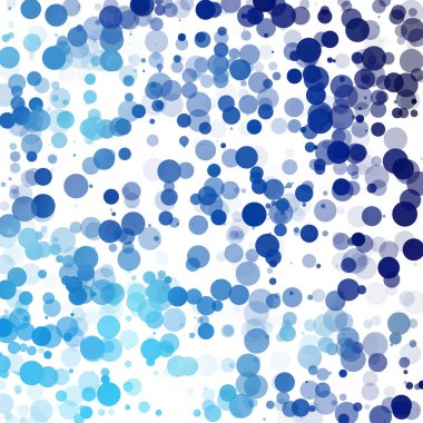 Baloncuklar Çemberi Noktaları Eşsiz Mavi Parlak Vektör Arkaplanı