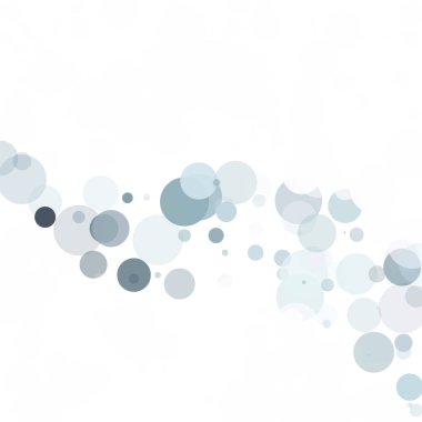 Kabarcıklar daire noktalar benzersiz gri beyaz parlak vektör arka plan