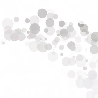 Kabarcıklar daire noktalar benzersiz gri beyaz parlak vektör arka plan