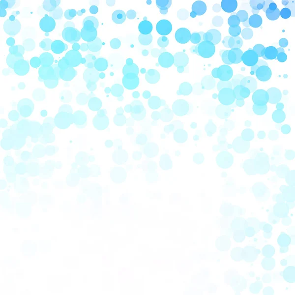 Bubbles Circle Dots Unieke Blauwe Heldere Vector Achtergrond — Stockvector