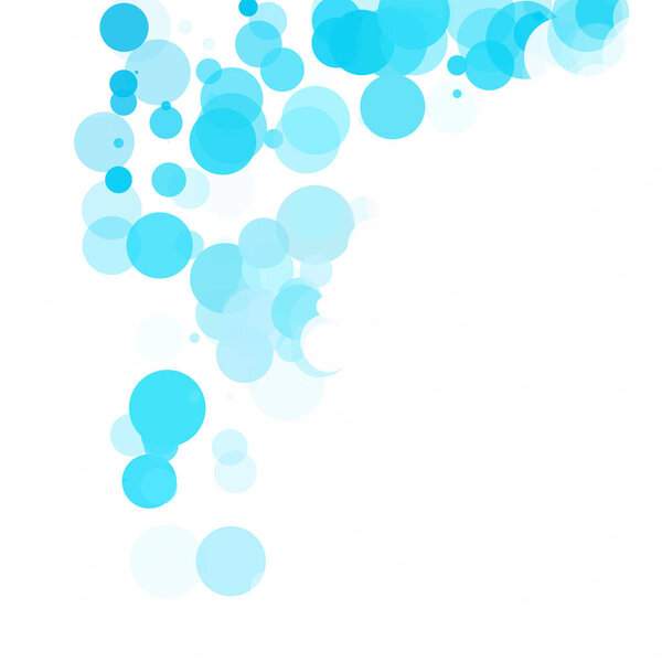 Bubbles Unique Blue Bright Vector Background