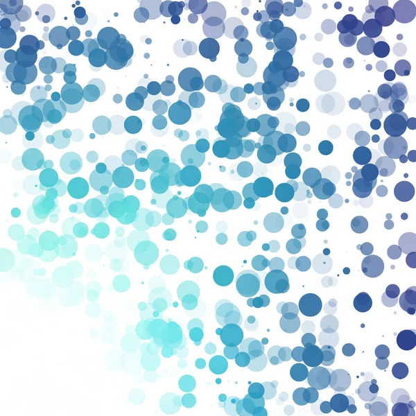 Baloncuklar Çemberi Noktaları Eşsiz Mavi Parlak Vektör Arkaplanı