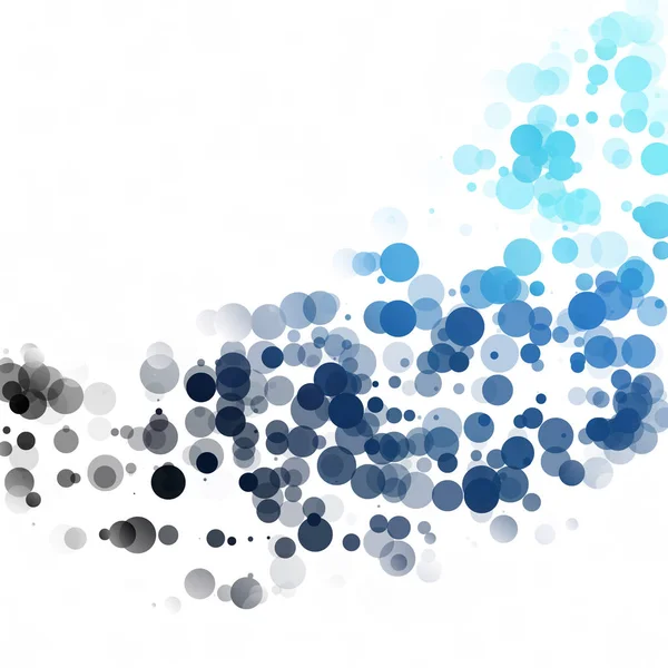 Baloncuklar Çemberi Noktaları Eşsiz Mavi Parlak Vektör Arkaplanı