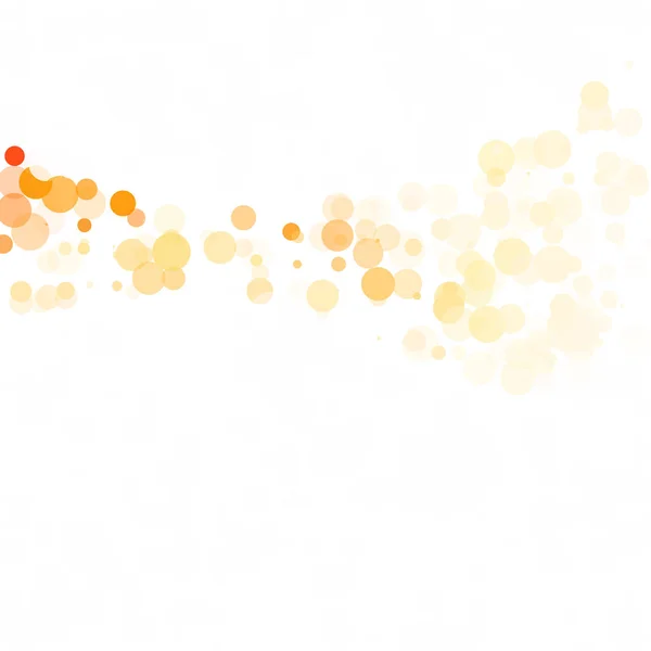 Blasen Kreis Punkte Einzigartige Orange Hell Vektor Hintergrund — Stockvektor