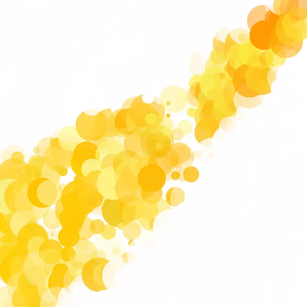 Burbujas Amarillo Único Brillante Fondo Vectorial — Archivo Imágenes Vectoriales