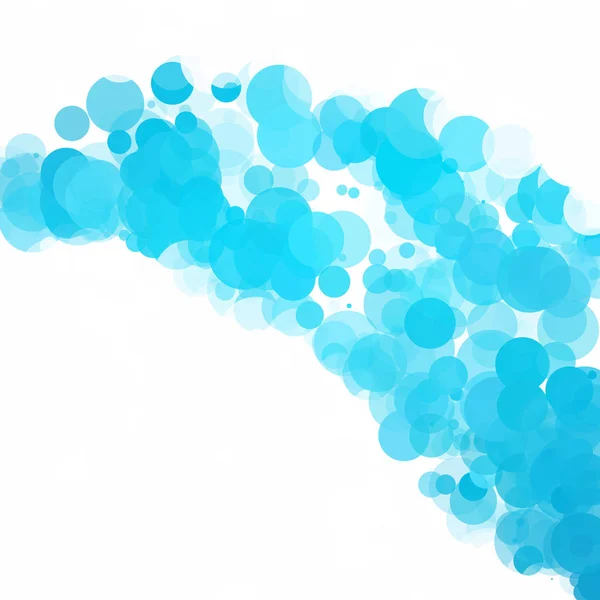 Bubbles Único Azul Brilhante Fundo Vetorial — Vetor de Stock