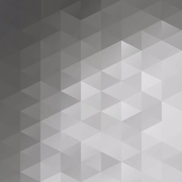 グレーホワイトグリッドモザイク背景 クリエイティブデザインテンプレート — ストックベクタ