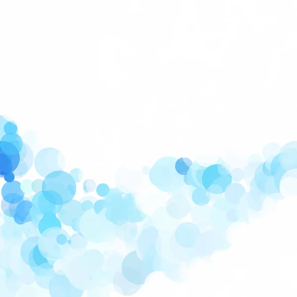 Bubbles Unic Albastru Strălucitor Vector Fundal — Vector de stoc