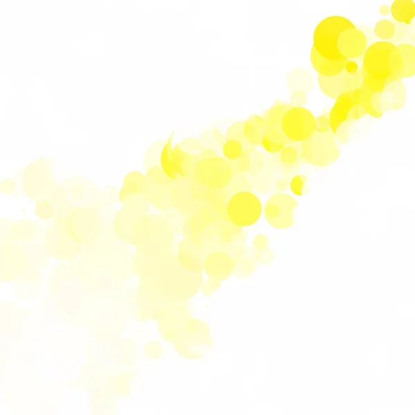 Bubbles Unique Yellow Bright Vector Background — Stock Vector