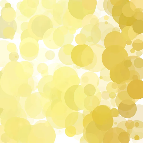 Μοναδικό Κίτρινο Φωτεινό Διάνυσμα Φόντο Φυσαλίδες — Διανυσματικό Αρχείο
