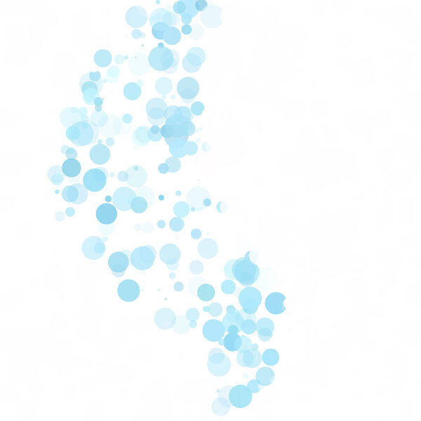 Bubbles Circle Dots Unique Blue Bright Vector Background