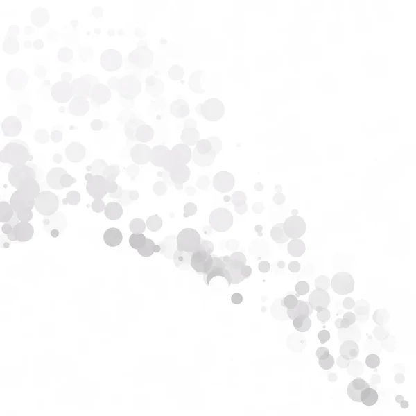 Пузыри Вокруг Точек Уникальный Серый Светящийся Фон — стоковый вектор