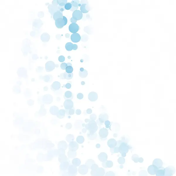 Bulles Cercle Points Unique Bleu Brillant Vecteur Arrière Plan — Image vectorielle