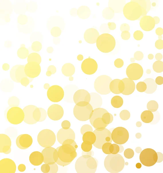 Bubbles Unique Yellow Bright Vector Background — Stock Vector