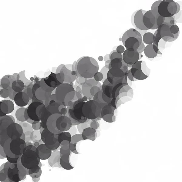 Bubbels Unieke Zwarte Heldere Vector Achtergrond — Stockvector