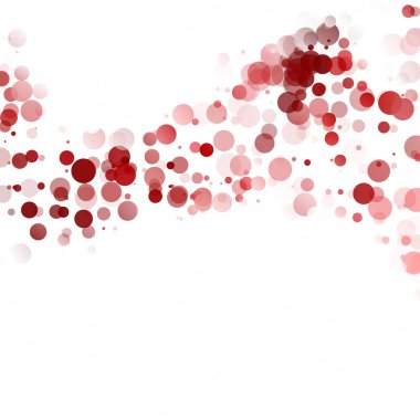 Kabarcıklar daire noktalar benzersiz kırmızı parlak vektör arka plan