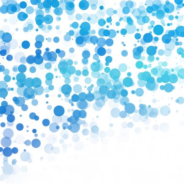 Baloncuklar Çemberi Noktaları Eşsiz Mavi Parlak Vektör Arkaplanı