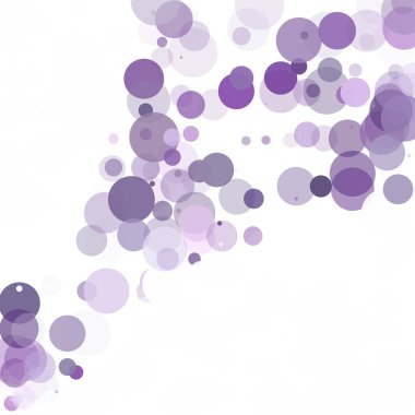 Kabarcıklar daire noktalar benzersiz mor parlak vektör arka plan