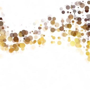 Kabarcıklar daire noktalar benzersiz sarı parlak vektör arka plan