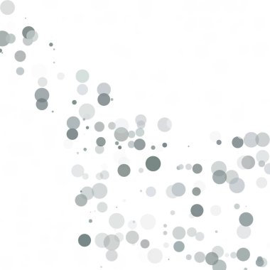 Kabarcıklar daire noktalar benzersiz gri beyaz parlak vektör arka plan