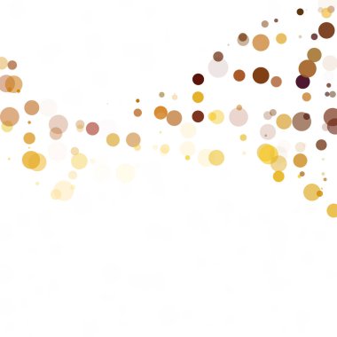 Kabarcıklar daire noktalar benzersiz sarı parlak vektör arka plan