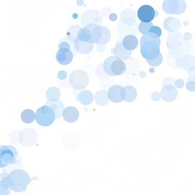 Baloncuklar Çemberi Noktaları Eşsiz Mavi Parlak Vektör Arkaplanı