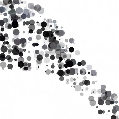 Kabarcıklar daire noktalar benzersiz siyah parlak vektör arka plan