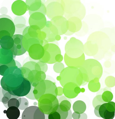 Kabarcıklar benzersiz yeşil parlak vektör arka plan