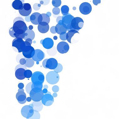 Kabarcıklar benzersiz mavi parlak vektör arka plan