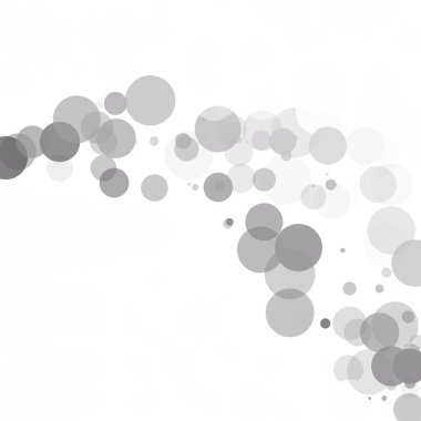 Kabarcıklar benzersiz gri beyaz parlak vektör arka plan