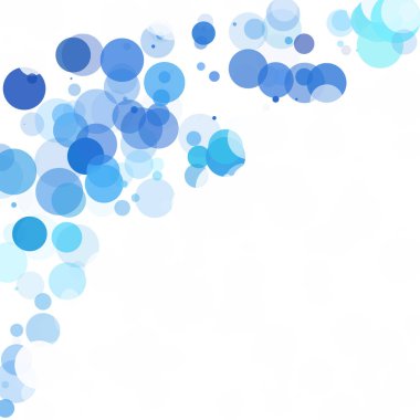 Kabarcıklar benzersiz mavi parlak vektör arka plan