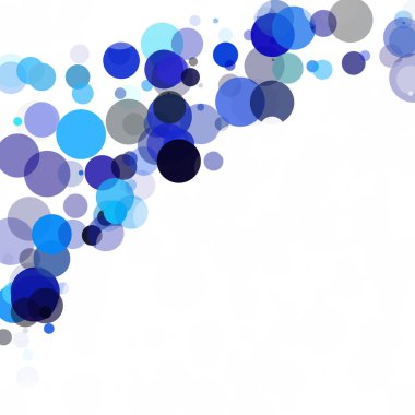 Kabarcıklar benzersiz mavi parlak vektör arka plan