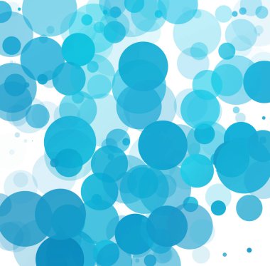Kabarcıklar benzersiz mavi parlak vektör arka plan