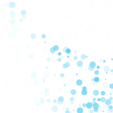 Baloncuklar Çemberi Noktaları Eşsiz Mavi Parlak Vektör Arkaplanı