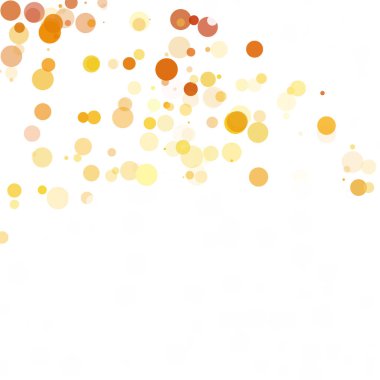 Kabarcıklar daire noktalar benzersiz sarı parlak vektör arka plan