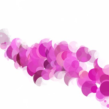 Kabarcıklar daire noktalar benzersiz mor parlak vektör arka plan