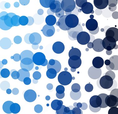 Kabarcıklar benzersiz mavi parlak vektör arka plan