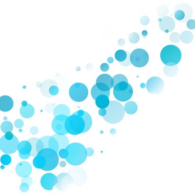 Kabarcıklar benzersiz mavi parlak vektör arka plan