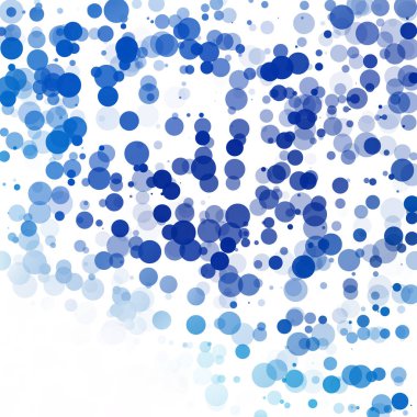 Kabarcıklar benzersiz mavi parlak vektör arka plan